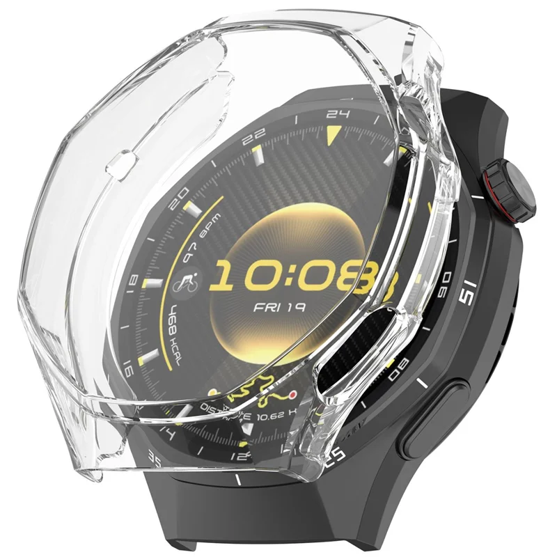 For Huawei Watch GT 6 Pro 46mm TPU Watch Protective Case Full Coverage Shockproof Watch Cover - Transparent