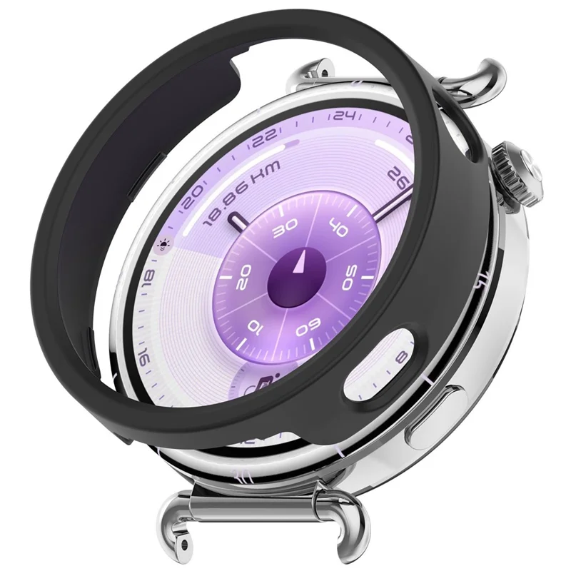 For Huawei Watch GT 6 41mm Case Semi-Enclosed PC Protective Watch Frame - Black