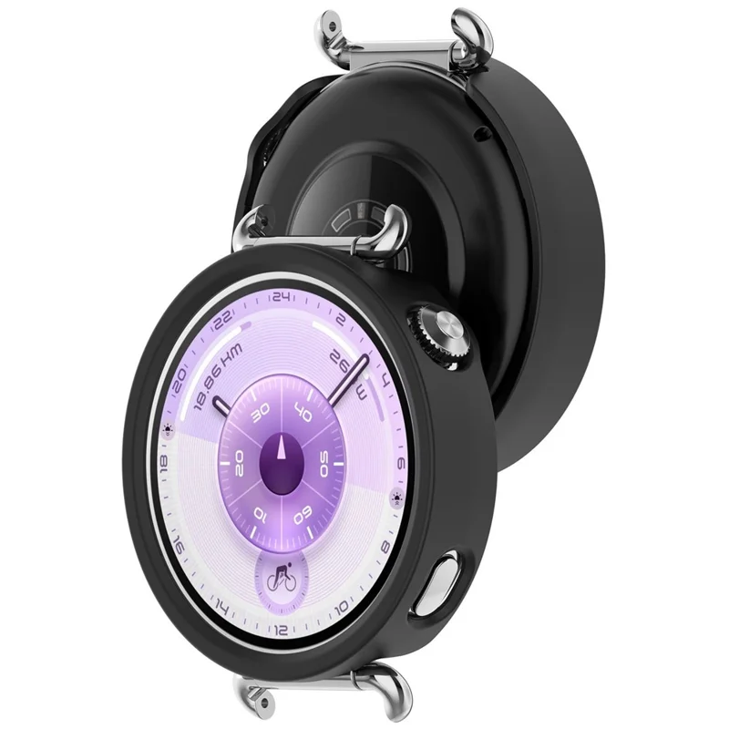 For Huawei Watch GT 6 41mm Case Semi-Enclosed PC Protective Watch Frame - Black