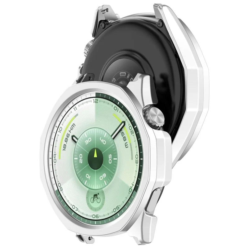Huawei Watch GT 6 46mm Gehäuse Halb eingeschlossener PC Schutzhülle - Silber
