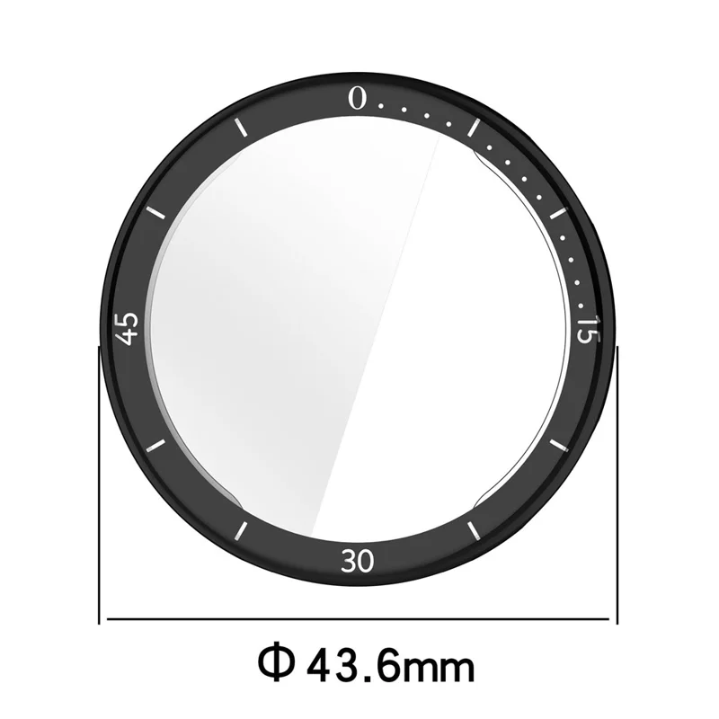 For Huawei Watch GT 6 41mm Full Coverage TPU Case Electroplated Protective Watch Shell with Scale - Black