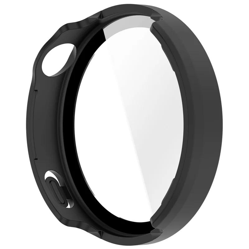 For Huawei Watch GT 6 41mm Protective Case Integrated Scale Design PC Watch Cover with Tempered Glass Film - Black