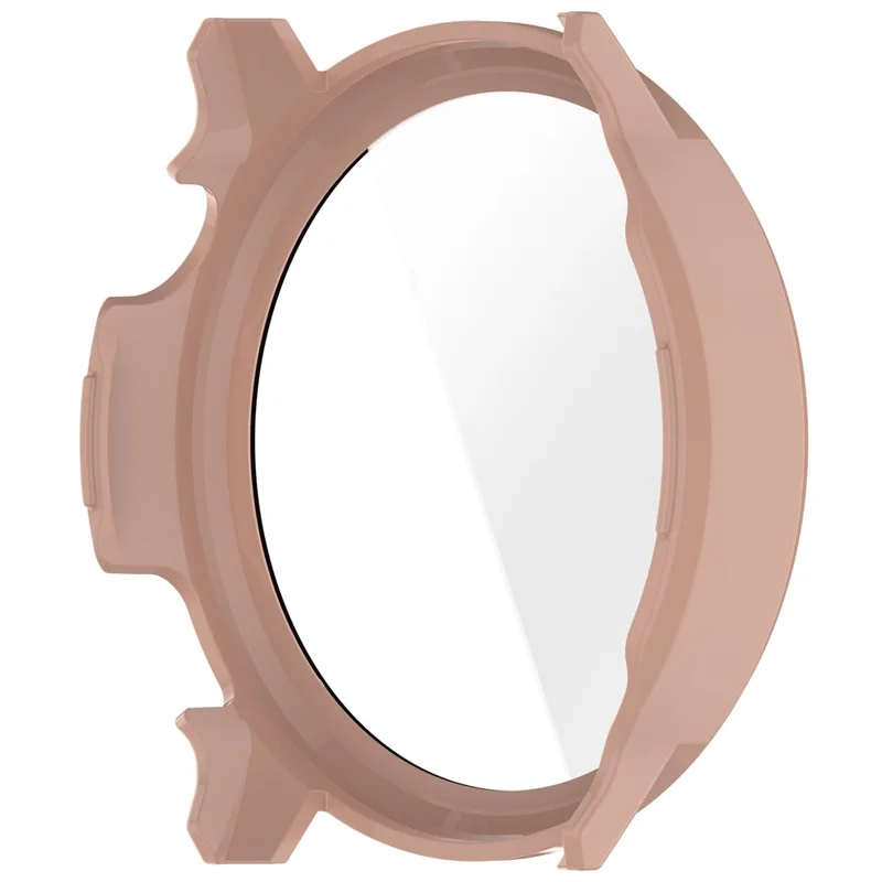For Garmin Venu 4 41mm Watch Case PC Frame Cover with Tempered Glass Screen Film - Pink