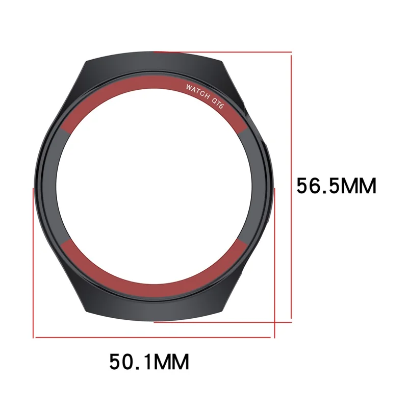 For Huawei Watch GT 6 46mm Protective Case Hard PC Smart Watch Transfer Case Cover