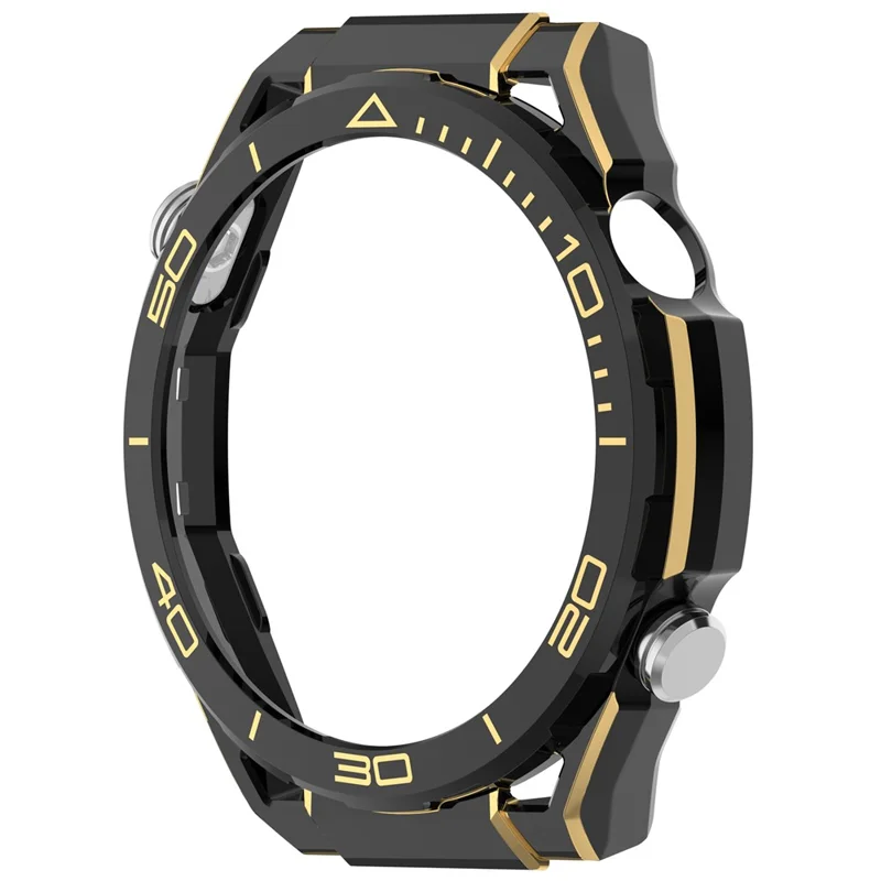 PC Protective Case for Huawei Watch GT 6 Pro 46mm Smart Watch Transfer Cover Shell Scratch Resistant - Black  /  Gold