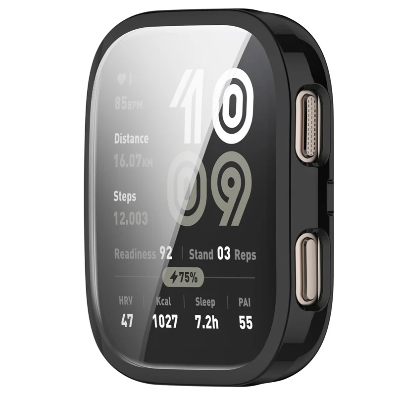 Til Huami Amazfit Bip 6 (A2435) TPU Urbeskyttelse Helt Dækkende Beskyttelsesdæksel - Sort