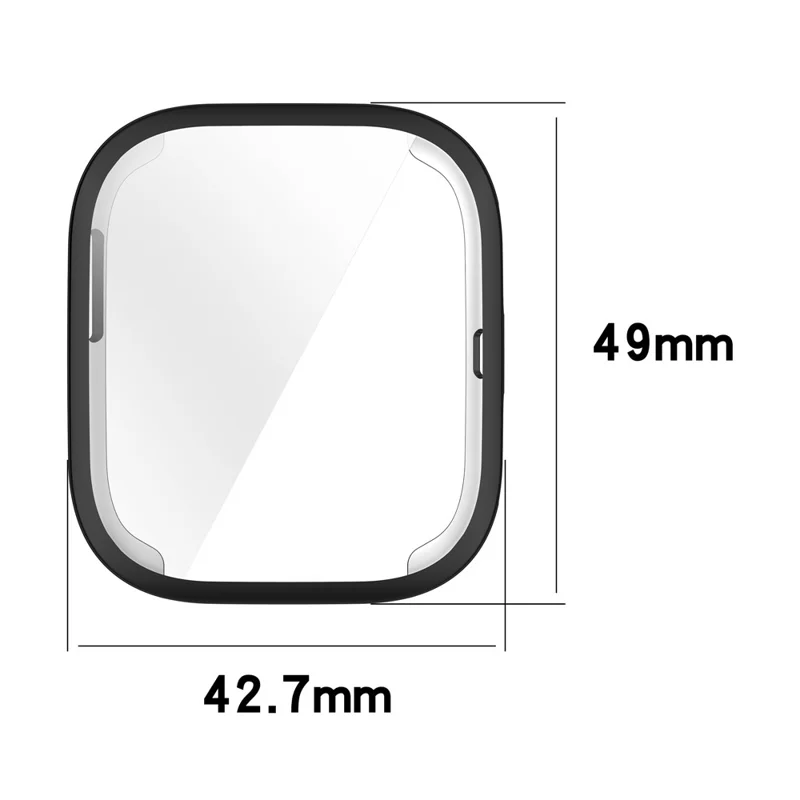 Til Huami Amazfit Bip 6 (A2435) TPU Urbeskyttelse Helt Dækkende Beskyttelsesdæksel - Sort