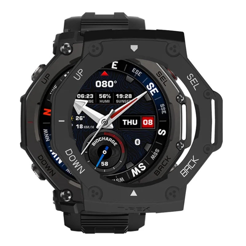 Huami Amazfit T-Rex 3 Pro Smartwatch Schutzhülle Harte PC-Abdeckung - Schwarz / Weiß