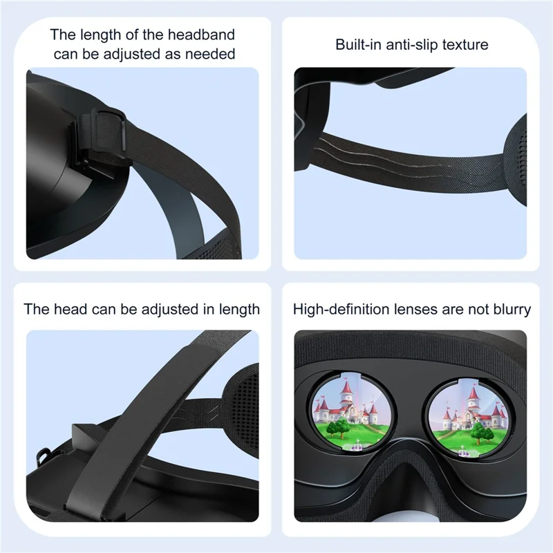 STARTRC GAMES VR-гарнитура для Nintendo Switch 2 Виртуальная реальность Гарнитура Игровой опыт Отвод тепла - Черный / Черный