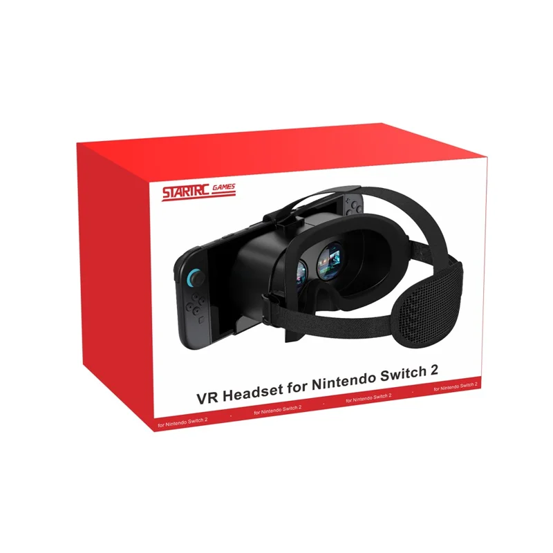 STARTRC GAMES VR-гарнитура для Nintendo Switch 2 Виртуальная реальность Гарнитура Игровой опыт Отвод тепла - Черный / Черный