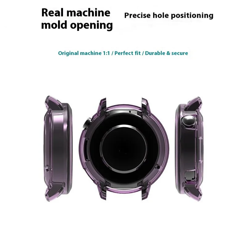 For Oppo Watch X2 Mini Protective Watch Case TPU Hollow Cover - Transparent Purple