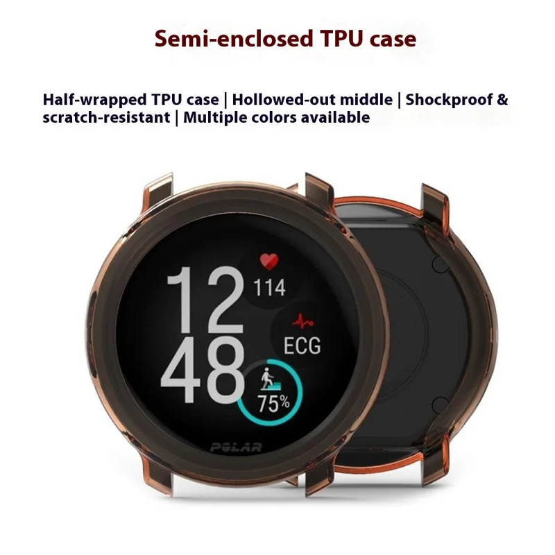 Polar Vantage M3 Schutzhülle für Uhren - Transparentes Orange