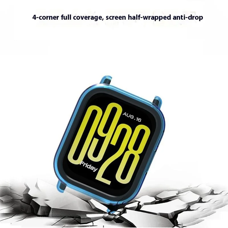 Xiaomi Redmi Watch 5 Lite Schutzgehäuse TPU Hohlabdeckung - Transparent Blau