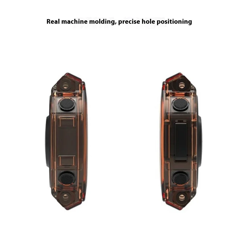 For Huami Amazfit T-Rex 3 Protective Watch Case TPU Hollow Cover - Transparent Orange