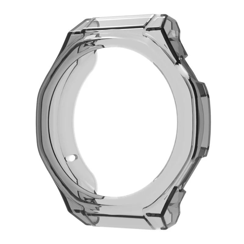 Für Honor Watch 5 Ultra Schutzhülle TPU Hohle Abdeckung - Transparent Schwarz