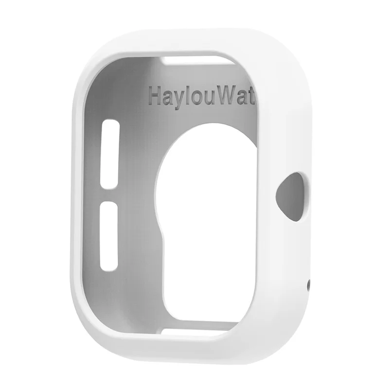 For Honor Choice Haylou Watch Protective Case Shockproof Scratch Resistant Silicone Cover - White