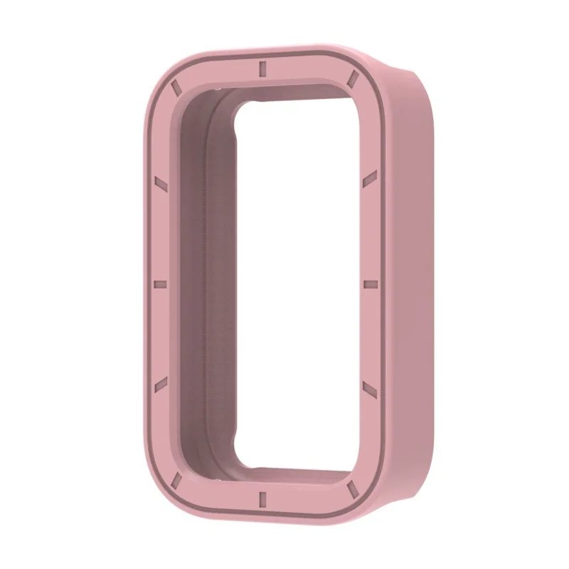 Für Xiaomi Smart Band 9 Active / Redmi Watch 3 TPU-Gehäuse Hohler Schutzrahmen Uhrenabdeckung - Pink
