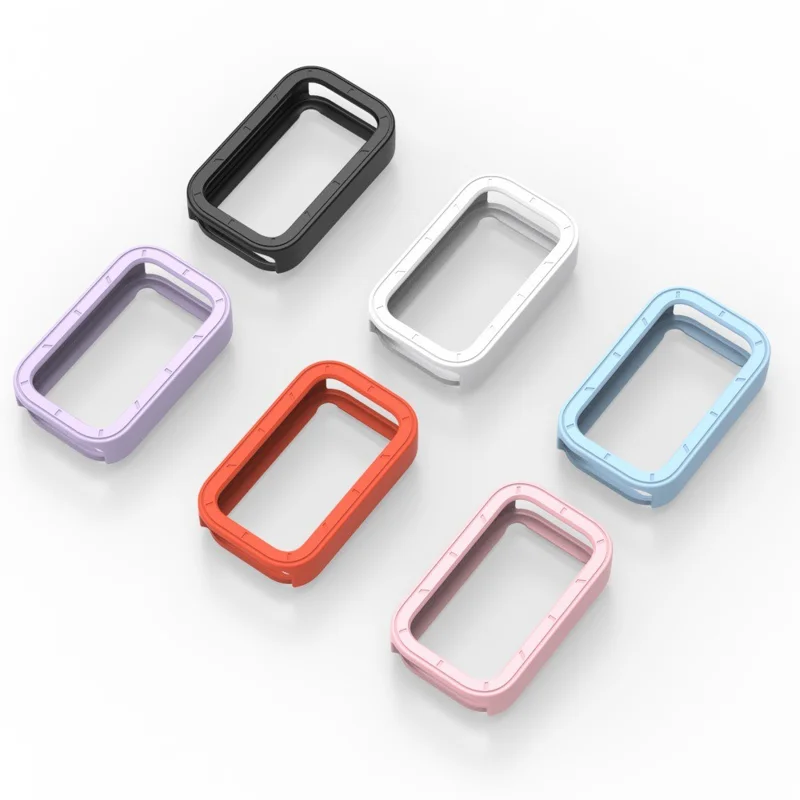 Für Xiaomi Smart Band 9 Active / Redmi Watch 3 TPU-Gehäuse Hohler Schutzrahmen Uhrenabdeckung - Pink