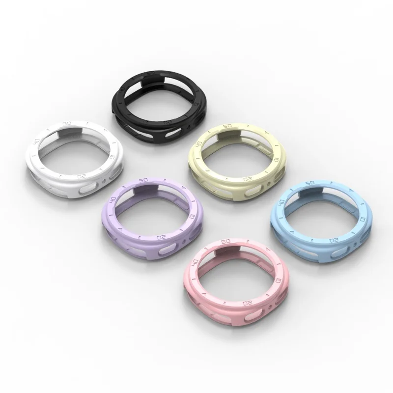 Capa Protetora de Quadro Oco TPU de 40 mm para Samsung Galaxy Watch8 - Preta