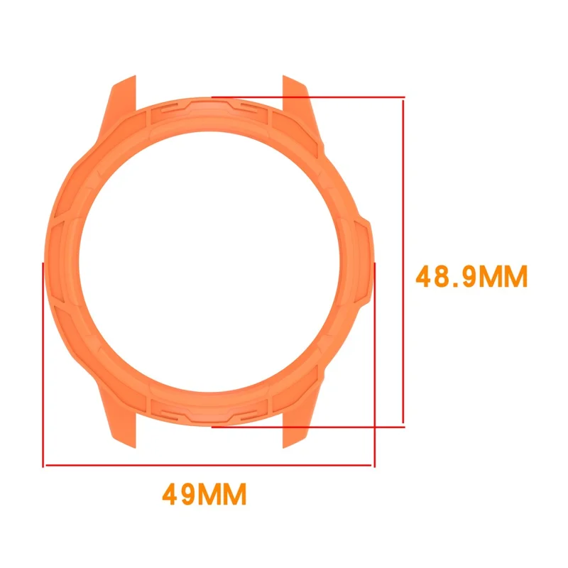 For Garmin Venu 4 45mm Watch Case Semi-Enclosed Armor TPU Shockproof Protective Cover - Orange