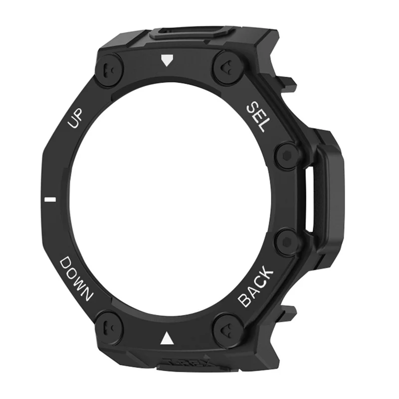 Custodia protettiva per orologio Huami Amazfit T-Rex 3 Pro - Disegno in armatura antigraffio, PC duro satinato - Nero+Bianco