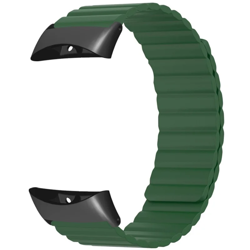 Replacement Strap for Garmin Forerunner 45S / Forerunner 45 / Swim 2 Magnetic Silicone Watch Band - Army Green