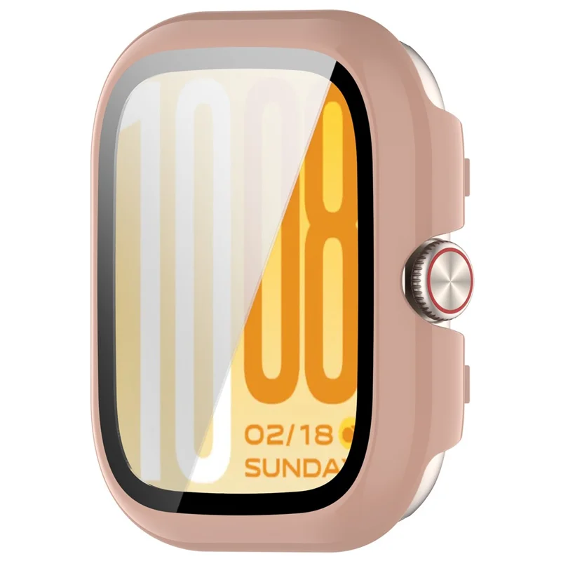 For vivo Watch GT 2 / iQOO Watch GT 2 Hard PC Watch Protective Case with Tempered Glass Film - Pink