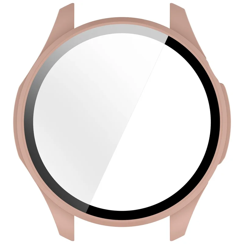 For Honor Watch 5 Pro Hard PC Watch Protective Case with Tempered Glass Film - Pink