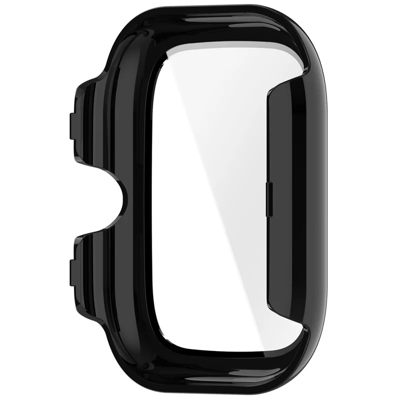 For vivo Watch GT 2 / iQOO Watch GT 2 Case PC Frame Watch Cover with Tempered Glass Screen Film - Black