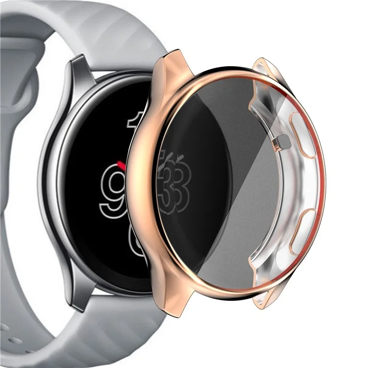 Полное Покрытие Cemalplate TPU Smartwatch Protector Cover Для Часа OnePlus - Розовый