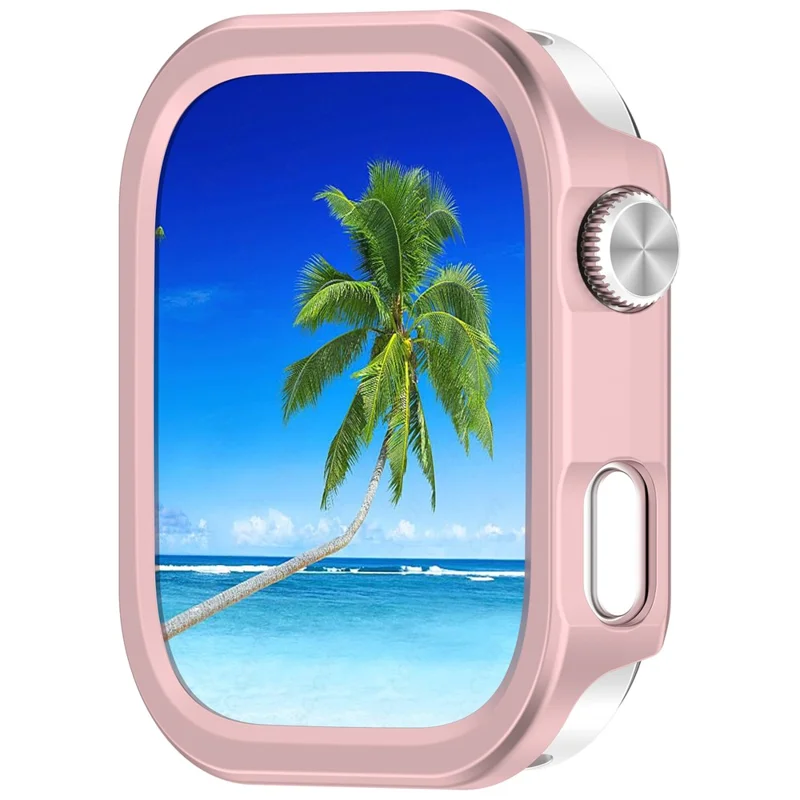 Funda rígida de PC para el reloj Xiaomi Redmi Watch 6, resistente a los arañazos, cubierta protectora hueca - Rosa Rosado