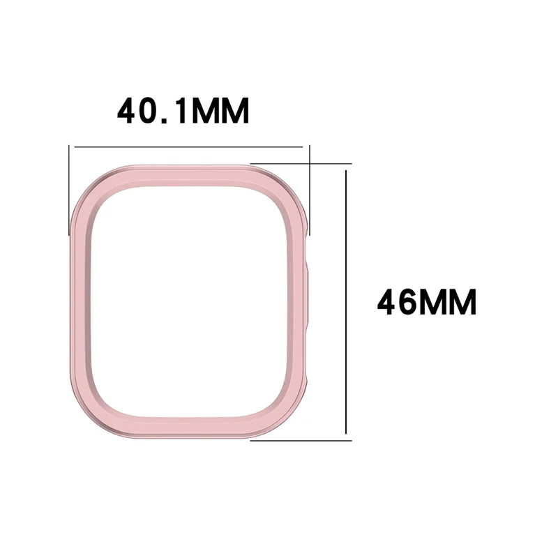 Funda rígida de PC para el reloj Xiaomi Redmi Watch 6, resistente a los arañazos, cubierta protectora hueca - Rosa Rosado