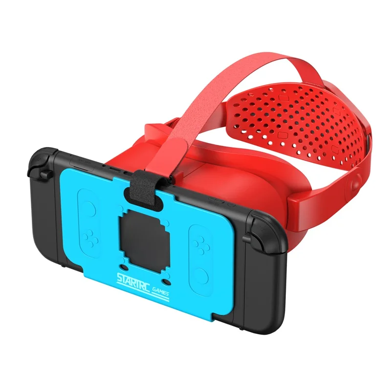 STARTRC GAMES VR-headset voor Nintendo Switch 2, meeslepende gamervaring, VR-bril, ergonomisch - Rood Blauw