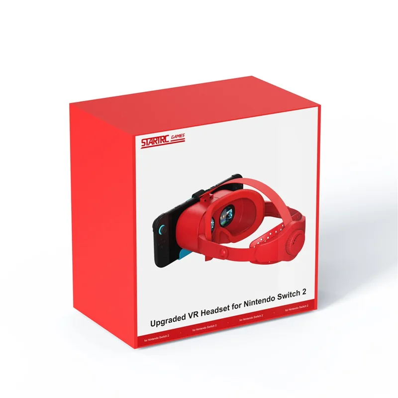 STARTRC GAMES VR-headset voor Nintendo Switch 2, meeslepende gamervaring, VR-bril, ergonomisch - Rood Blauw