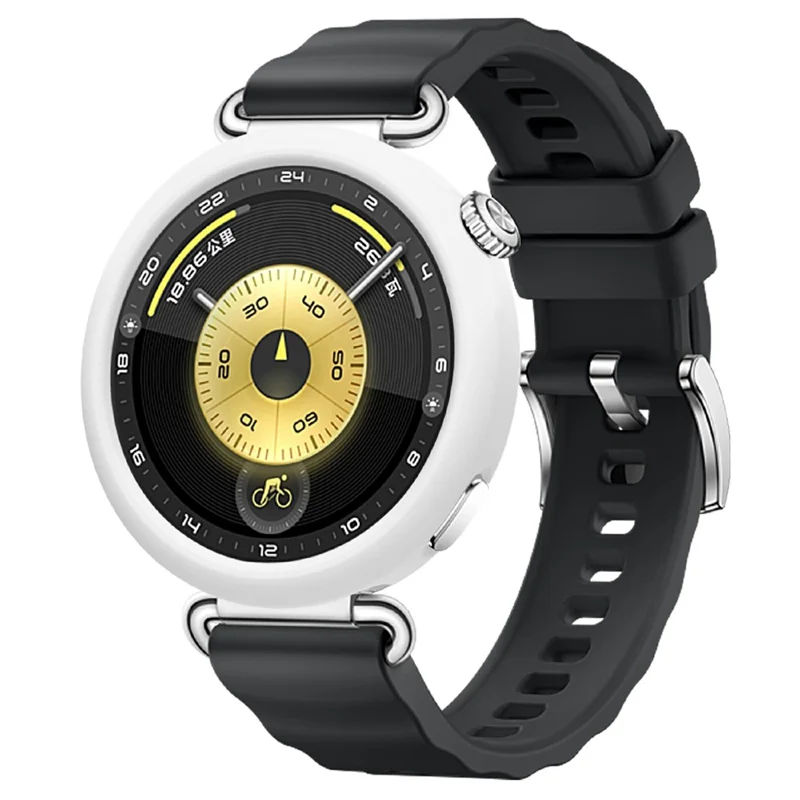 For Huawei Watch GT 6 41mm Watch Protective Case Shockproof Scratch Resistant Silicone Cover - White