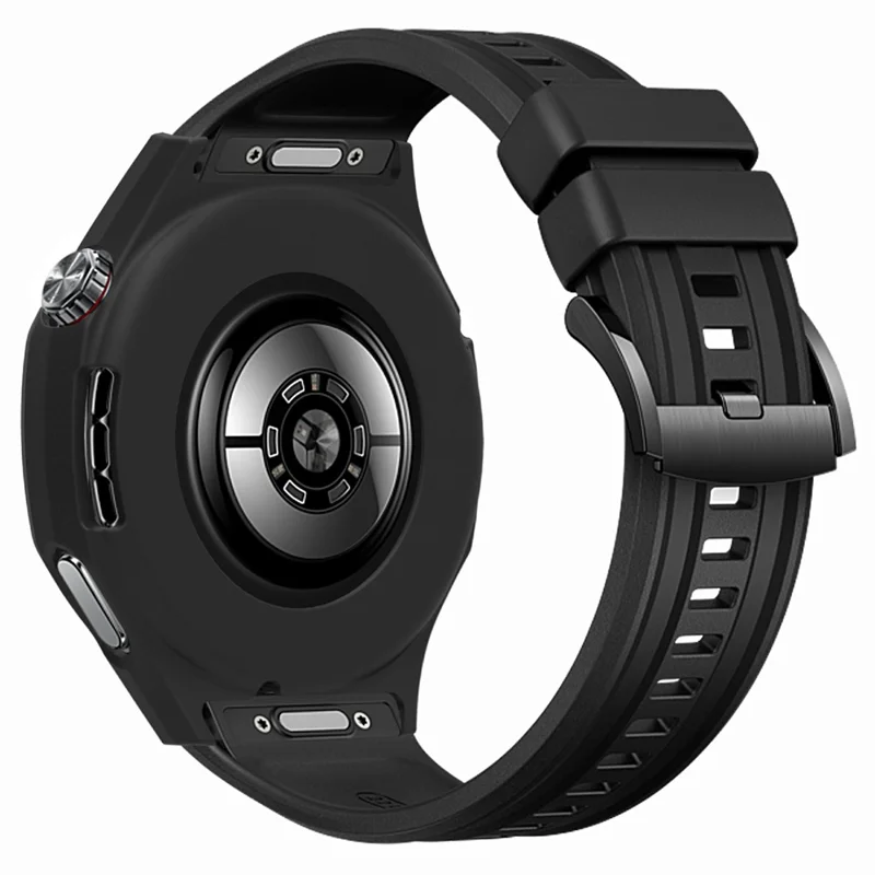 Huawei Watch GT 6 Pro 46mm Schutzhülle Stoßfest Kratzfest Silikon Hülle - Schwarz
