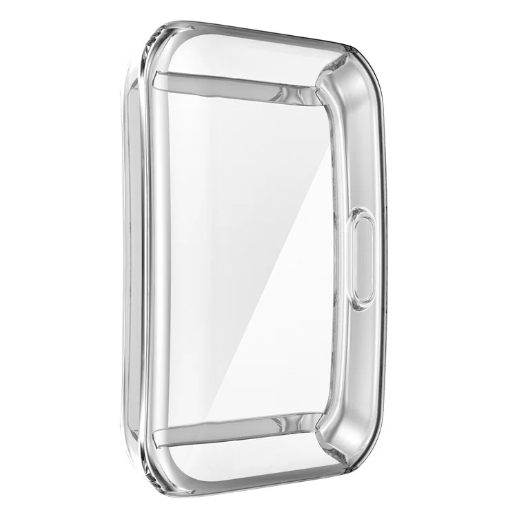 Cobertura Completa da Cobertura Eletroplatada TPU Caso Protetor de Smartwatch Para a Huawei Honor 6 - Transparente