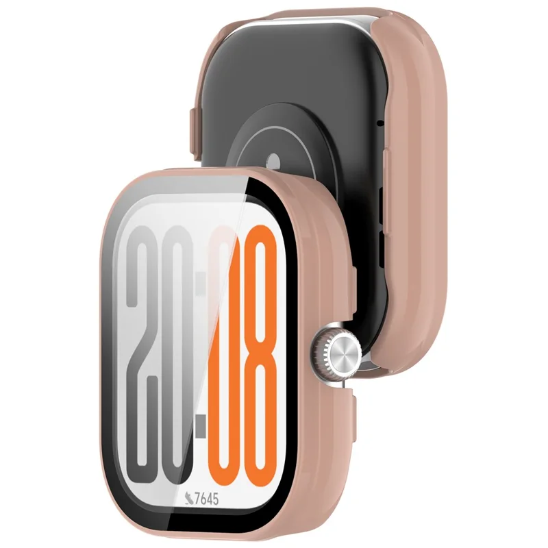 Boîtier de montre For Honor Watch X5 avec film de protection d'écran en verre trempé - Rose