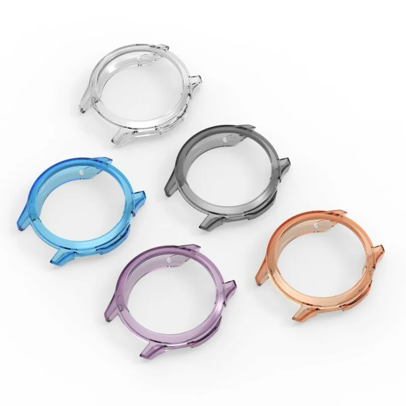 Étui de protection pour montre Oppo Watch S - Couvercle creux en TPU transparent orange