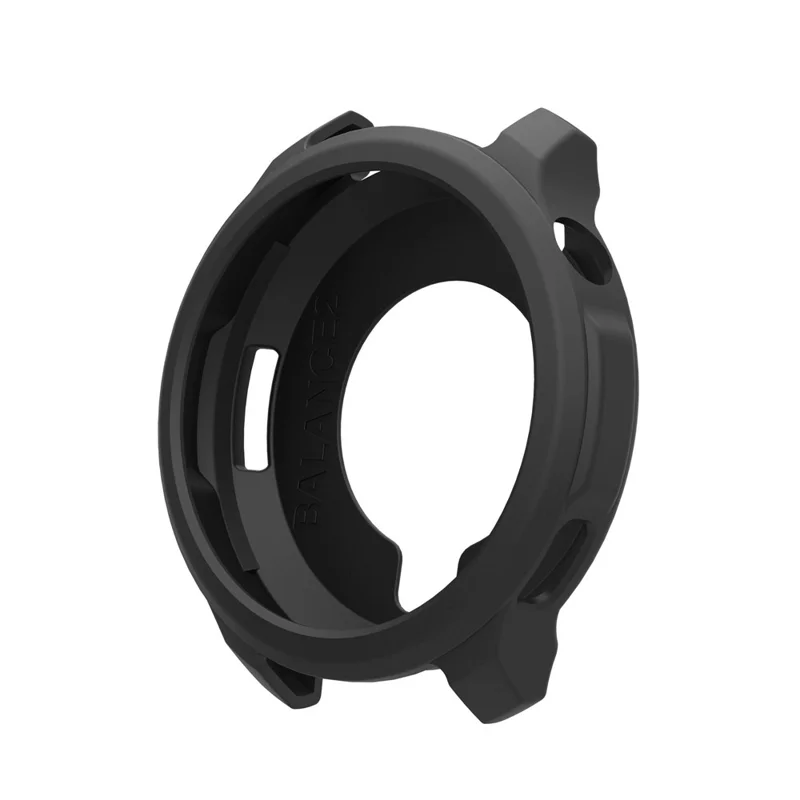 Für Huami Amazfit Balance 2 Watch Schutzhülle stoßfest kratzfest Silikonhülle - Schwarz