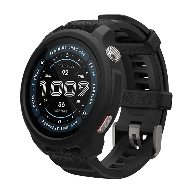 Für Huami Amazfit Balance 2 Watch Schutzhülle stoßfest kratzfest Silikonhülle - Schwarz