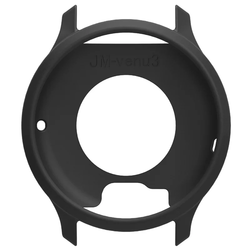 Für Garmin Venu 3 Uhrenhülle weiche Silikonhülle mit ausgehöhltem Design - Schwarz