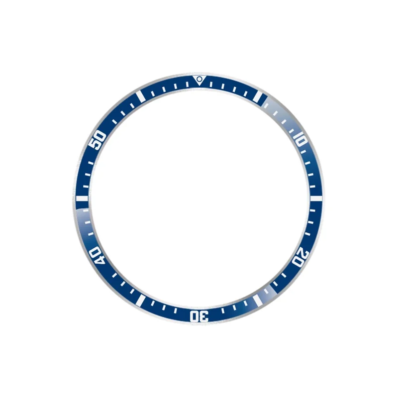 For Huawei Watch GT 6 Pro 46mm Bezel Ring Anti Scratch Aluminum Alloy Adhesive Cover - Blue  /  White Characters