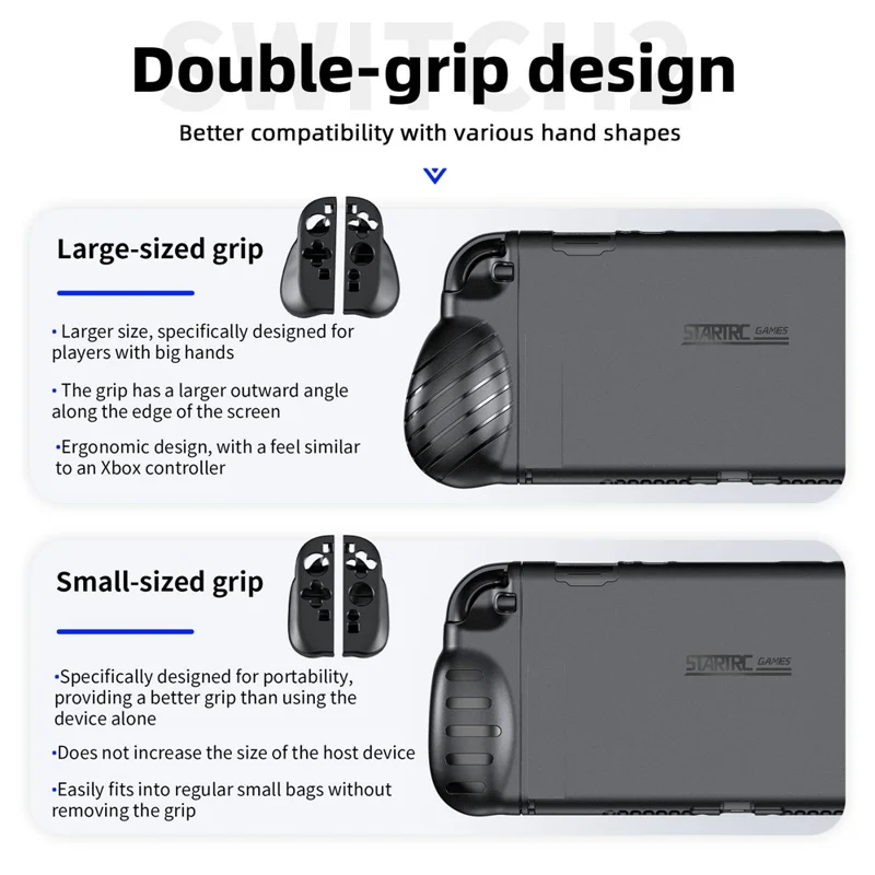 STARTRC GAMES For Nintendo Switch 2 Protective Cover Set Game Console Case + 2Pairs Controller Cover