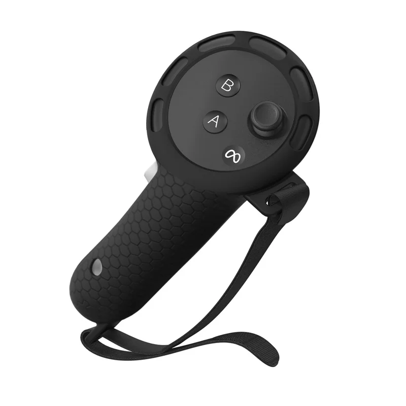 STARTRC GAMES Controllerhuls voor Meta Quest 3 / 3S met 2 batterijen, siliconen gripbeugel voor VR-headset