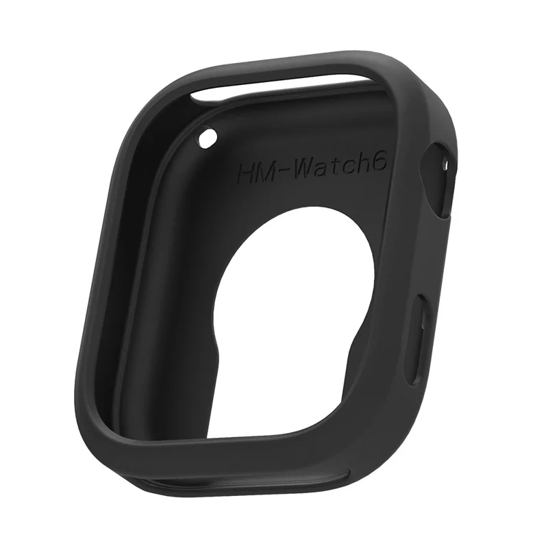 Funda para reloj para Xiaomi Redmi Watch 6, funda protectora de silicona suave - Negro