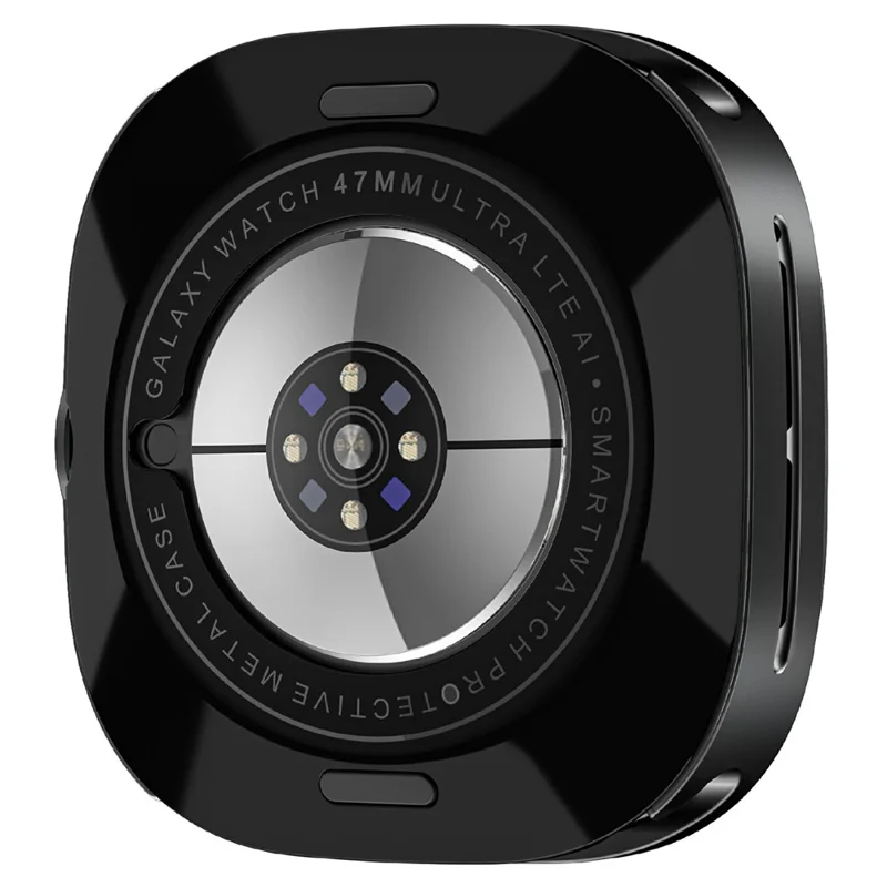 Schutzhülle für Samsung Galaxy Watch7 44mm aus Aluminiumlegierung + PC - Schwarz / Weiß