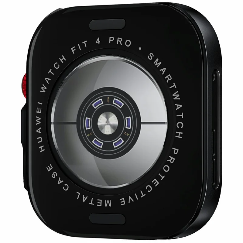 Custodia per Huawei Watch Fit 4 Pro, Cover Protettiva in Lega di Zinco e Policarbonato, Design Traforato - Nero