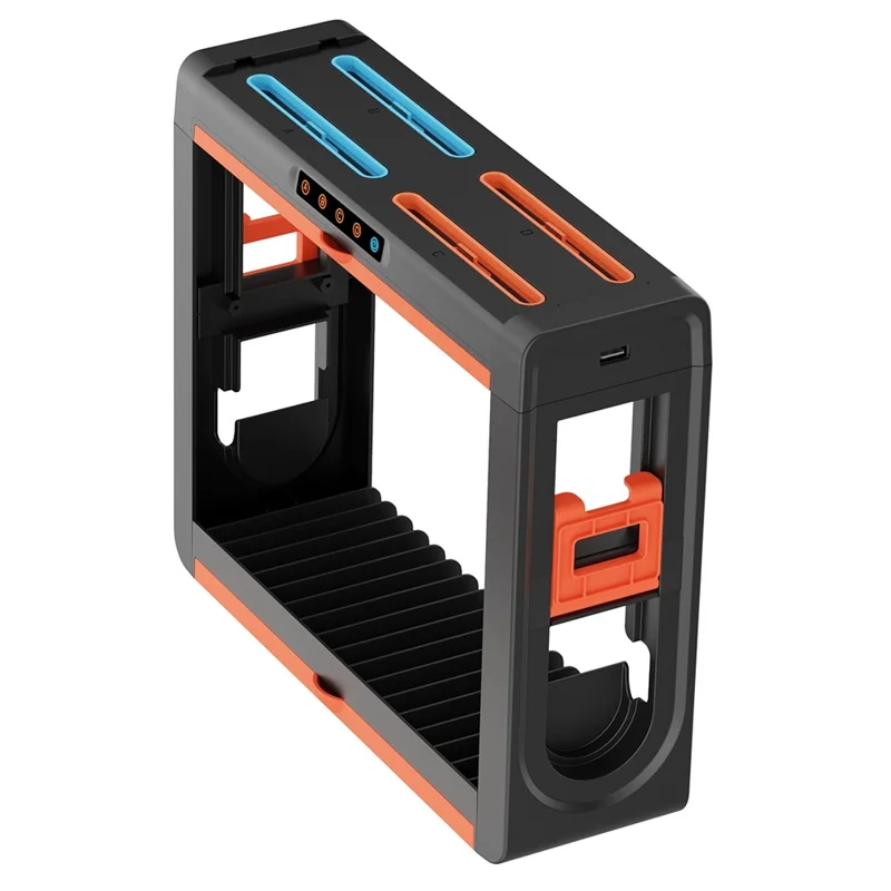 Stacja ładująca IPEGA PG-SW2027 do Nintendo Switch / stojak magazynujący do Switch 2 z 8-miestną stacją ładującą kontrolery / portem USB / szczelinami na karty do gier