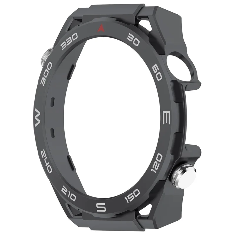 For Huawei Watch 5 46mm Protective Case High-End Anti-Drop PC Watch Frame - Black